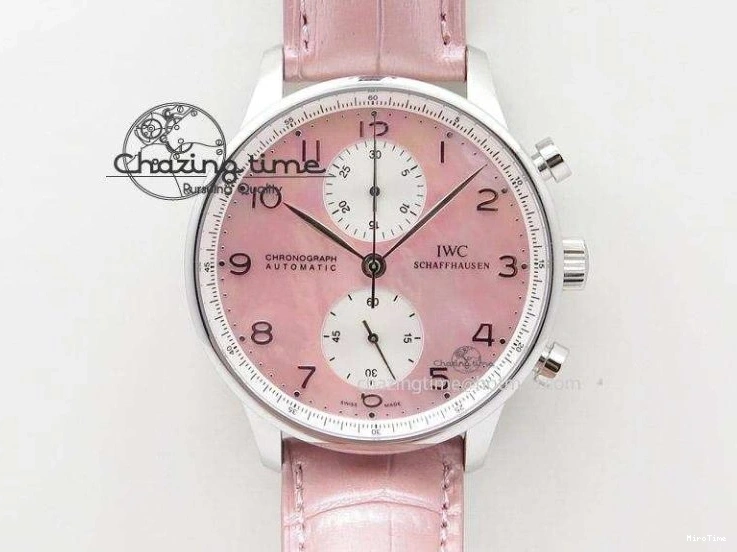 MIROTIME 0408 Portuguese Real PR Real Annual Calendar IW5035 YLF 1:1 Best Edition Black Dial On Leather Strap A Soft 7240